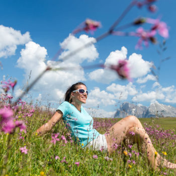 Meravigliose escursioni sui prati fioriti dell'Alpe di Siusi